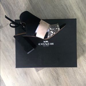 Coach snake and suede Minetta Land Shoe